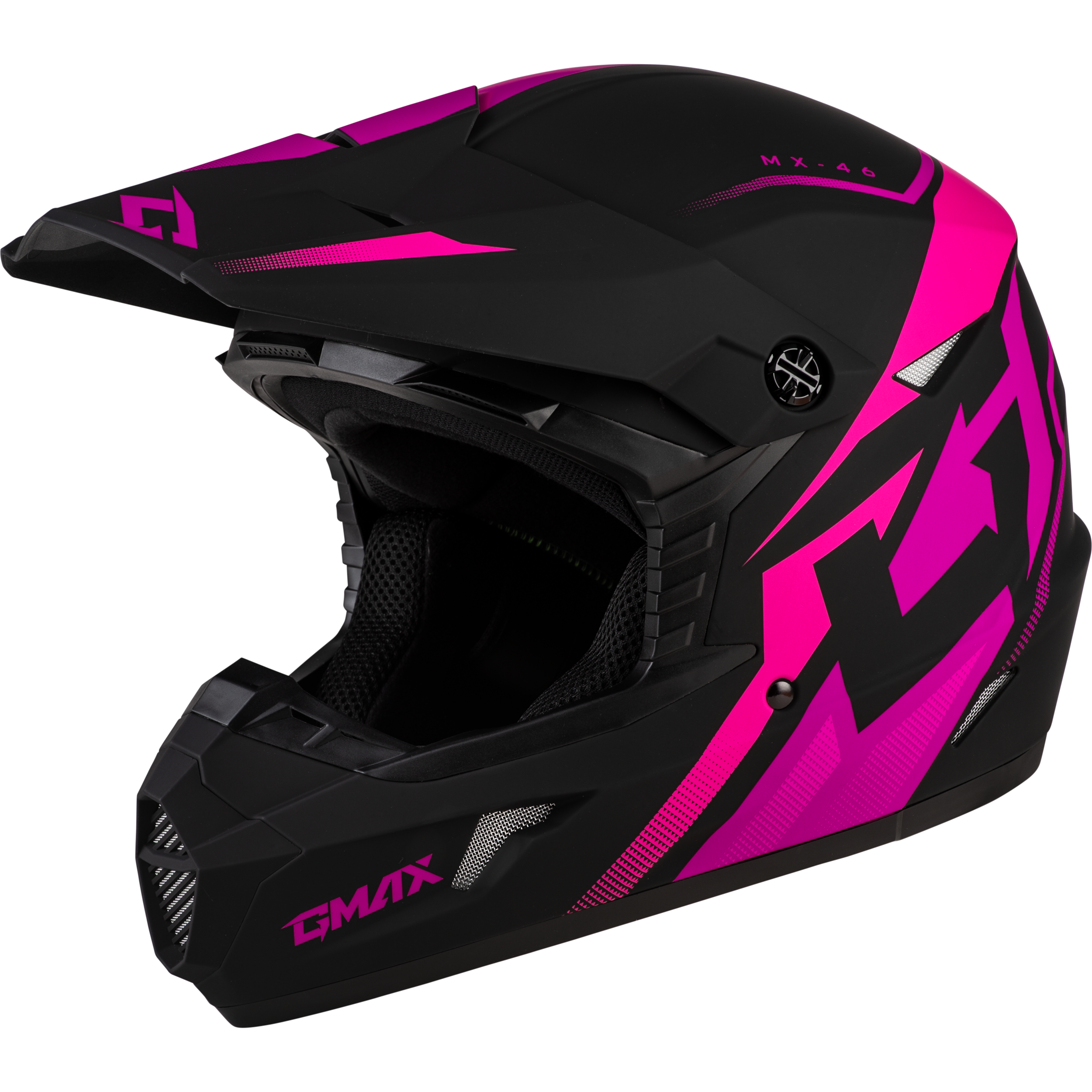 MX-46 COMPOUND HELMET MATTE BLACK/PINK XS