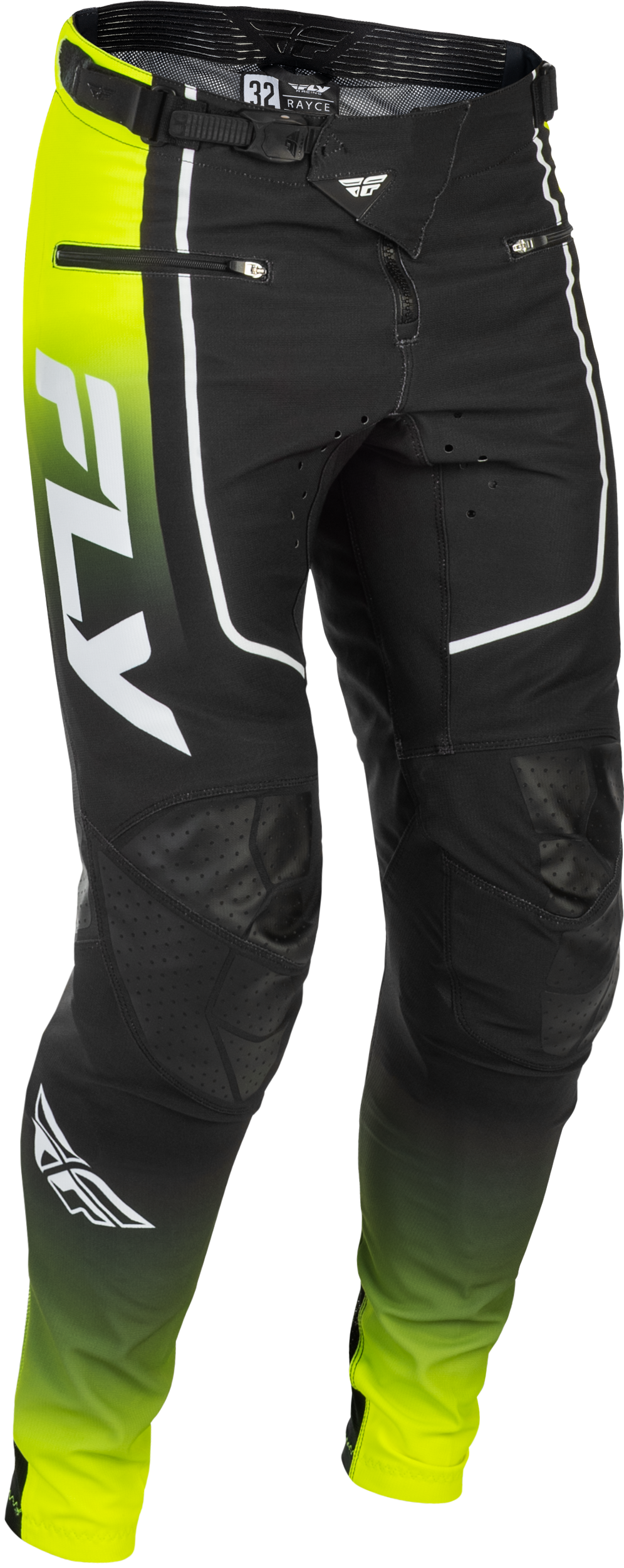 RAYCE BICYCLE PANTS LIME/BLACK/WHITE SZ 38