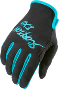 AIR-STRETCH GLOVES GRIND BLACK/TEAL 3X