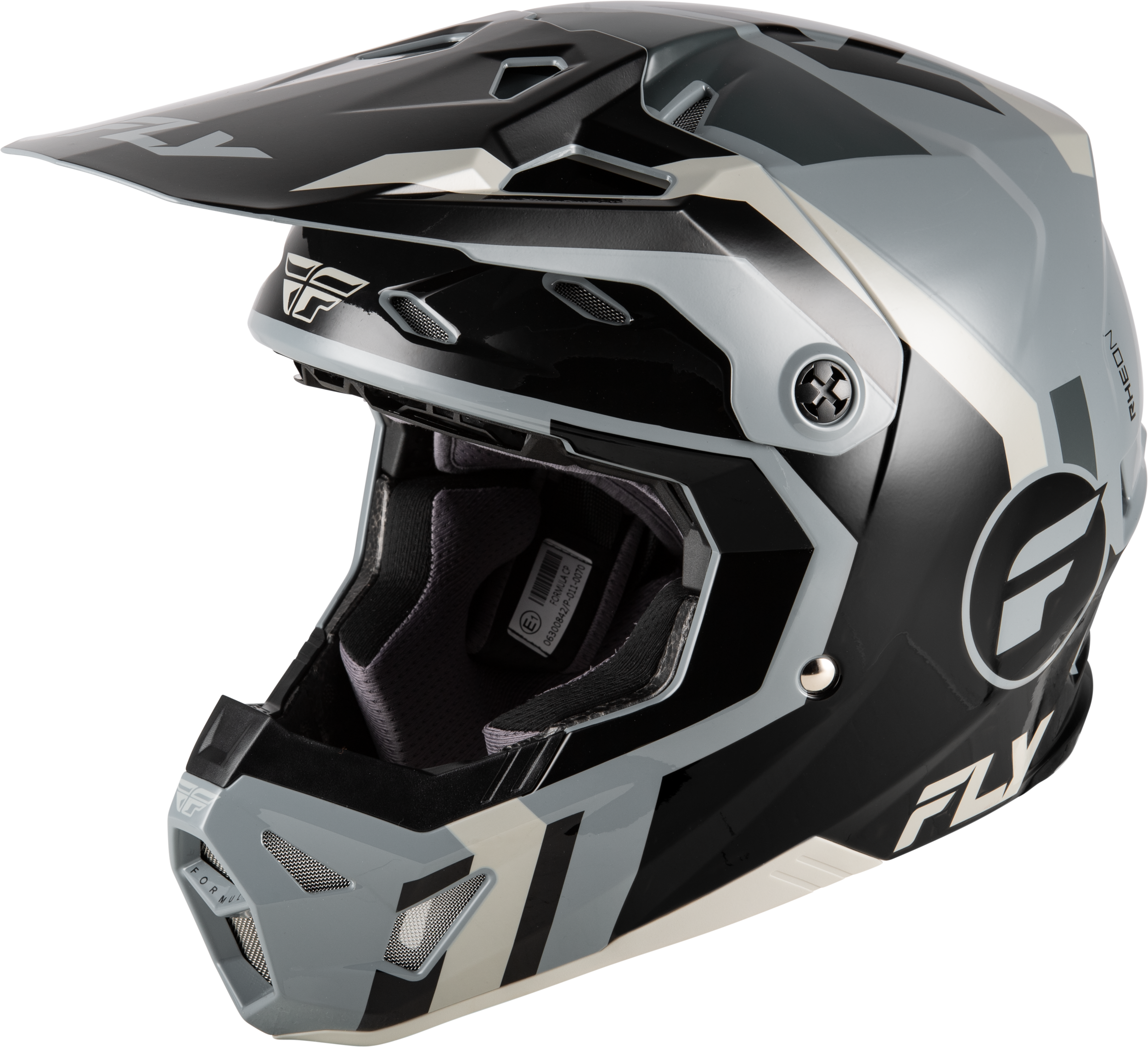 FORMULA CP SEAL HELMET BLACK/GREY/LIGHT GREY XS