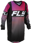 YOUTH F-16 JERSEY BLACK/RED/PURPLE YXL