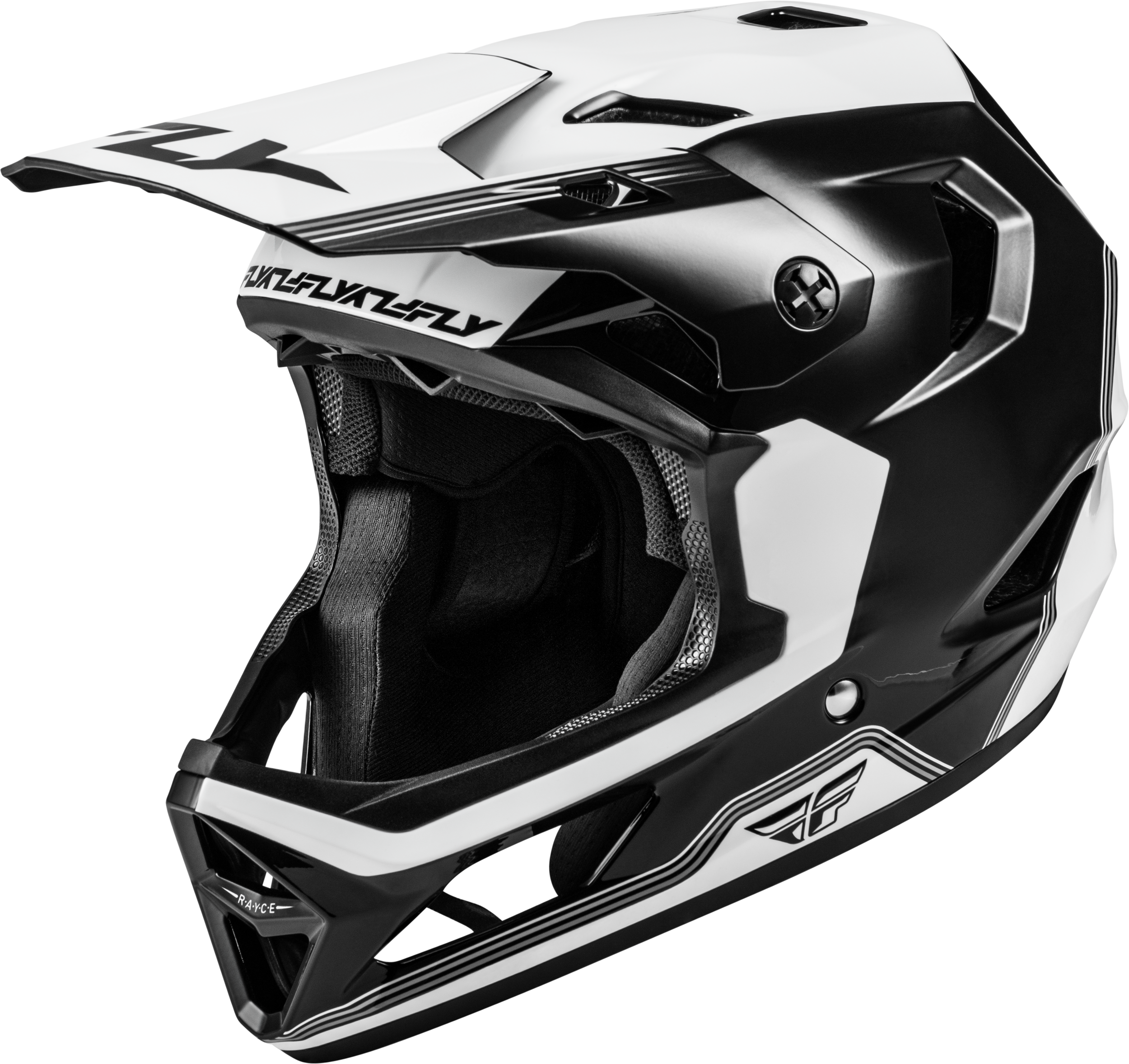 RAYCE REPEAT BICYCLE HELMET BLACK/WHITE XS