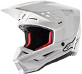 S-M5 SOLID HELMET WHITE GLOSSY XS