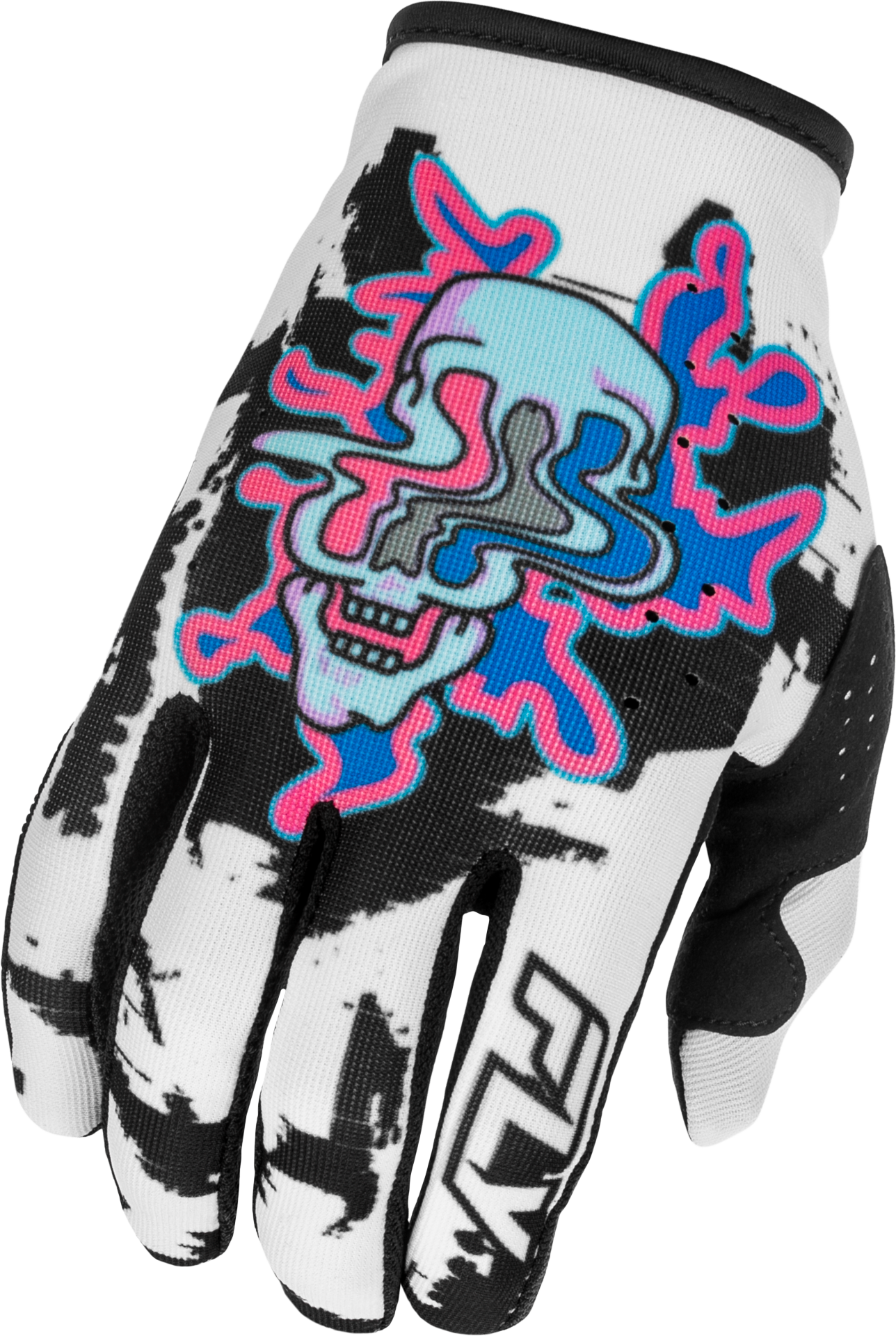 YOUTH LITE WARP GLOVES WHITE/BLUE/PINK YL