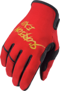 AIR-STRETCH GLOVES GRIND RED/GOLD 3X
