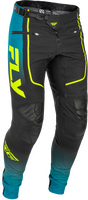 RAYCE BICYCLE PANTS TEAL/BLACK/LIME SZ 28