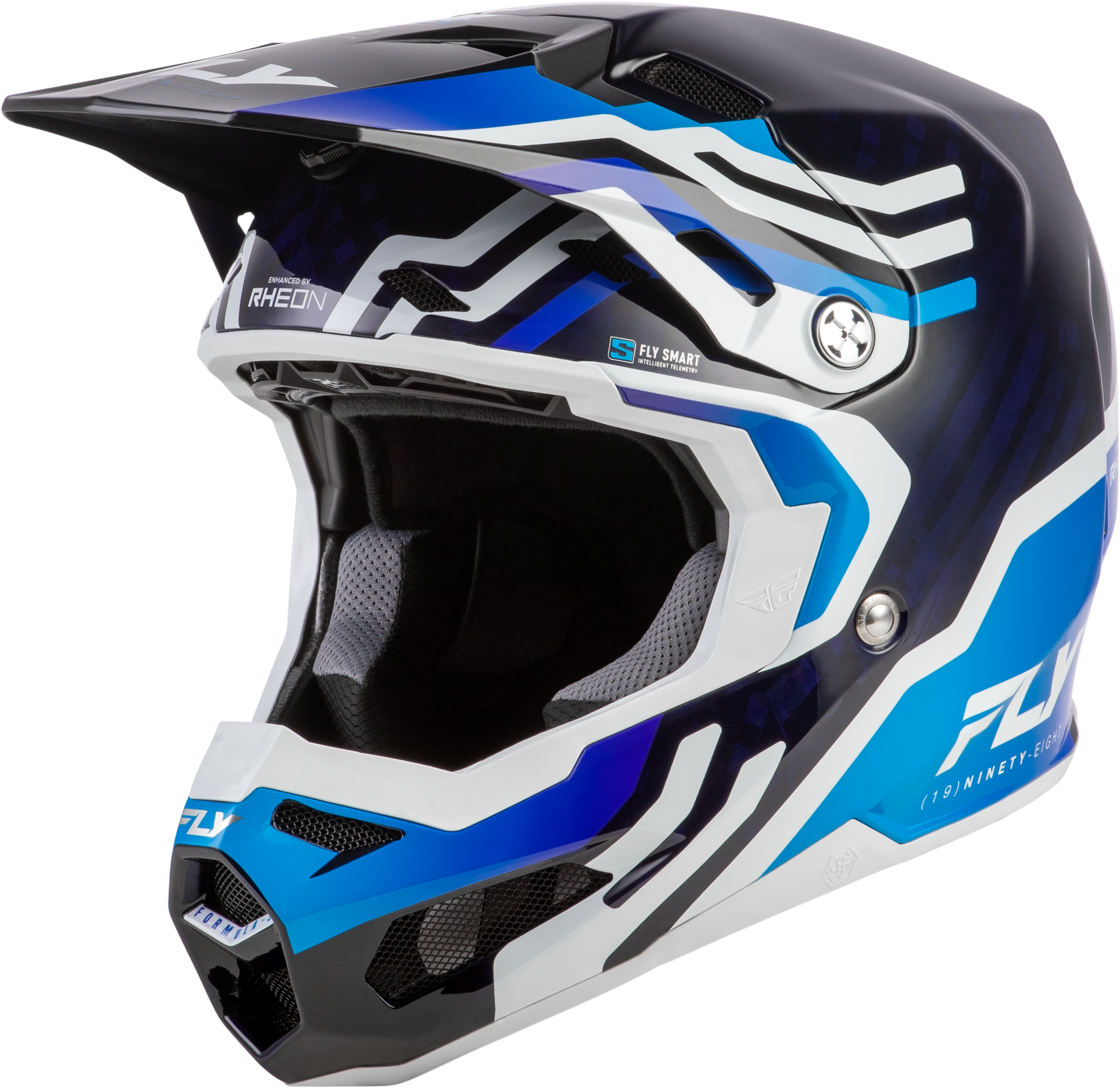 FORMULA S CARBON BYTE HELMET BLUE CARBON/BLUE/WHITE XS