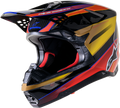 SUPERTECH S-M10 ERA HELMET GOLD YLW/RIO RED GLOSSY XS