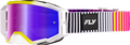 ZONE ELITE GOGGLE PNK/YEL/PUR W/ IRIDESCENT RED MIR/SMK LENS