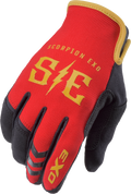 AIR-STRETCH GLOVES CHARGE RED/GOLD 3X
