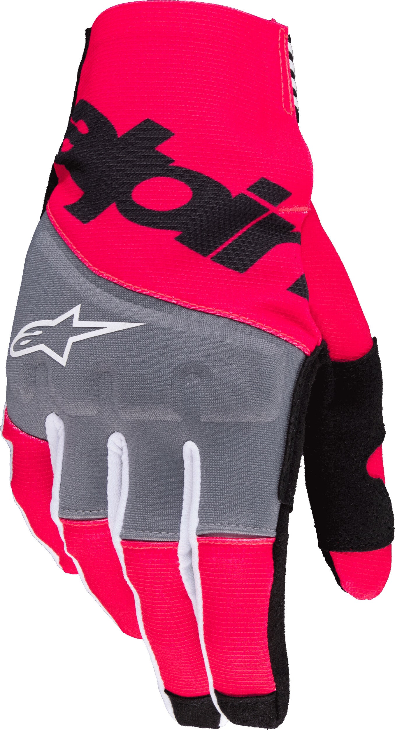 TECHSTAR GLOVES BLACK/PINK FLUO 2X