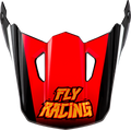 YOUTH KINETIC SCORCHED HELMET VISOR RED/BLACK/WHITE YS-YL