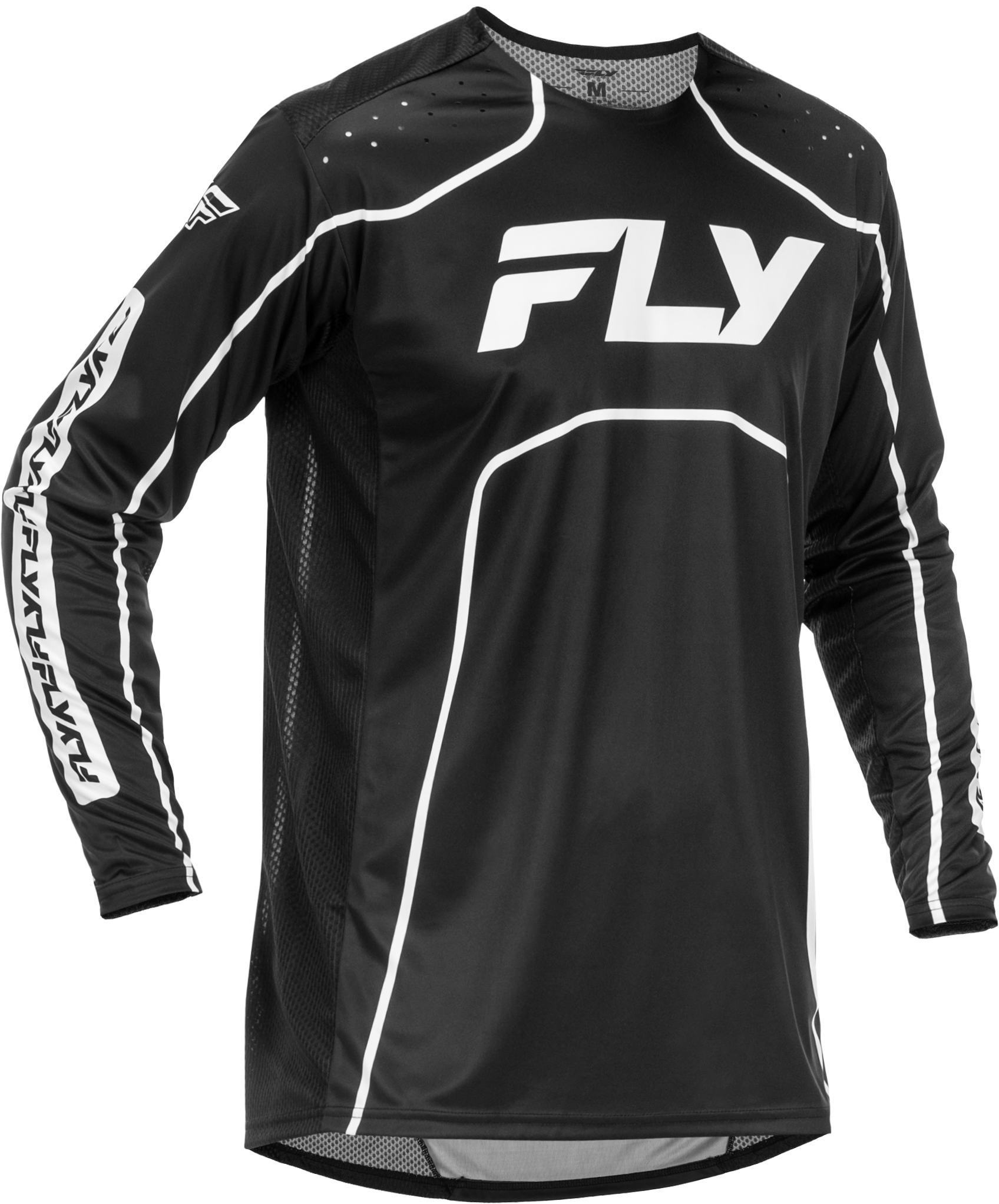 RAYCE BICYCLE JERSEY BLACK/WHITE 2X