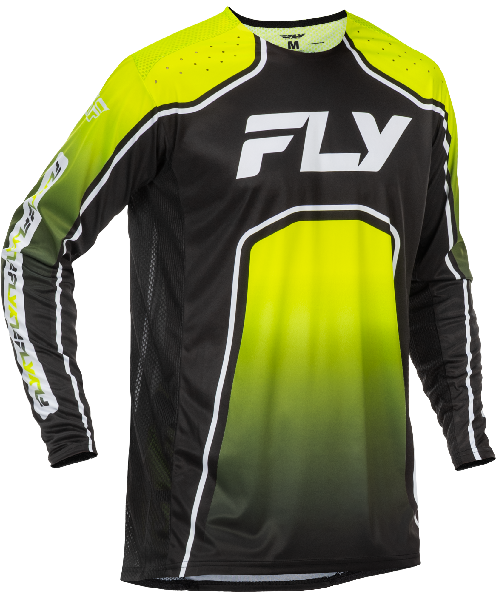 RAYCE BICYCLE JERSEY LIME/BLACK/WHITE 2X