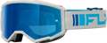 YOUTH ZONE GOGGLE SILVER/BLUE W/ DARK BLUE MIRROR/SMOKE LENS