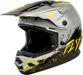 YOUTH KINETIC DRIP HELMET GREY/BLACK/YELLOW YL