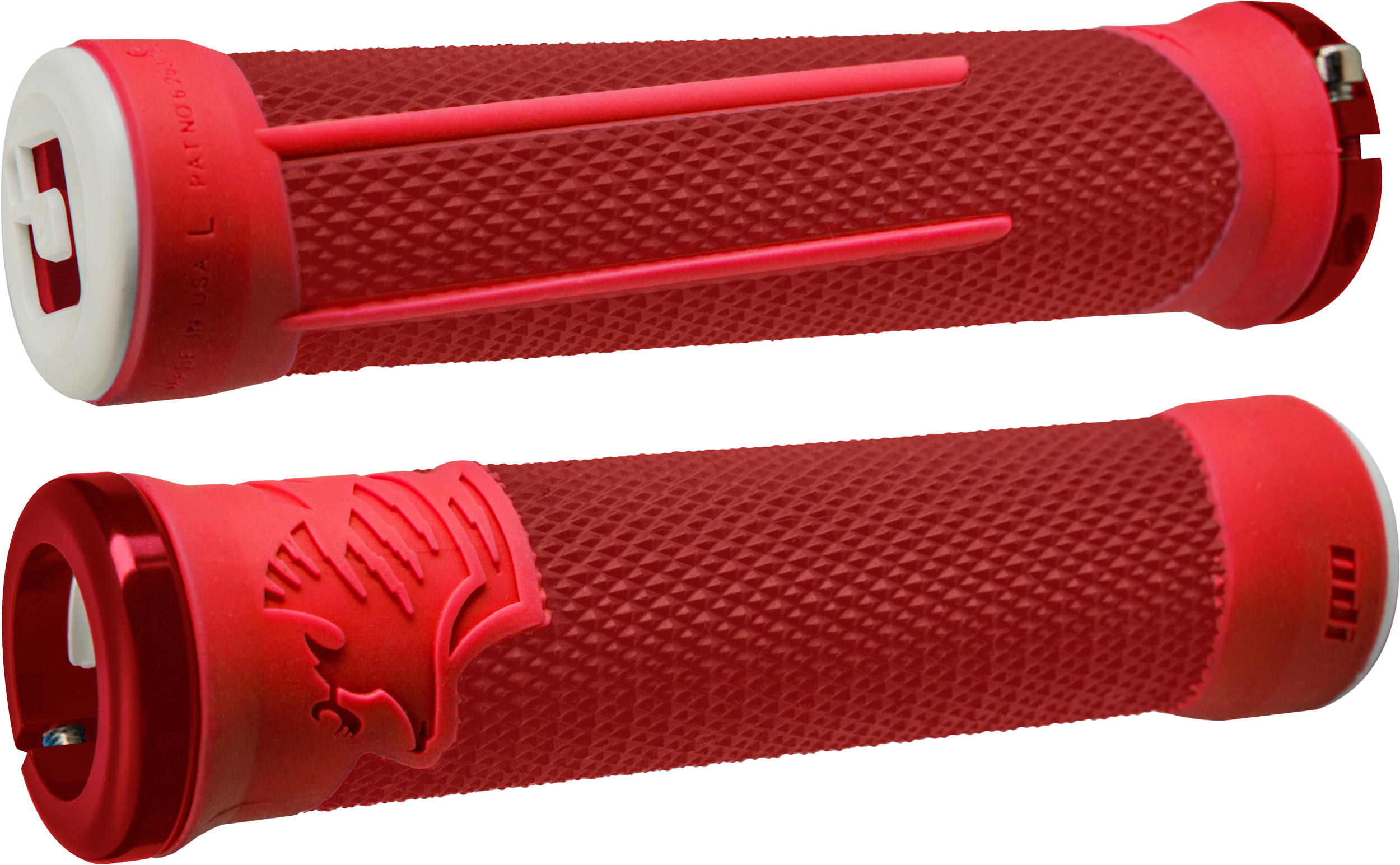 AG-2 MTB/BMX GRIPS RED/FIRE RED W/RED