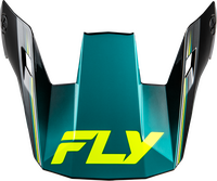 RAYCE REPEAT HELMET VISOR BLACK/TEAL/HI-VIS XS-LG