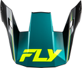 RAYCE REPEAT HELMET VISOR BLACK/TEAL/HI-VIS XS-LG