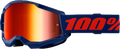 STRATA 2 GOGGLE NAVY MIRROR RED LENS