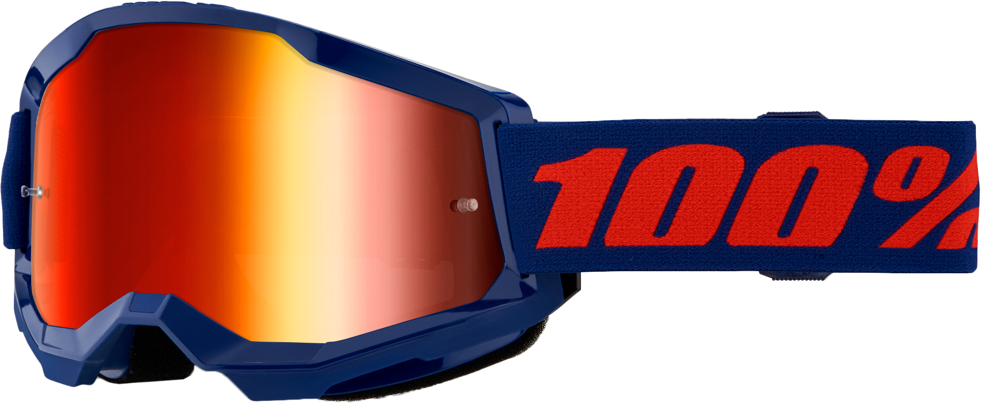 STRATA 2 GOGGLE NAVY MIRROR RED LENS
