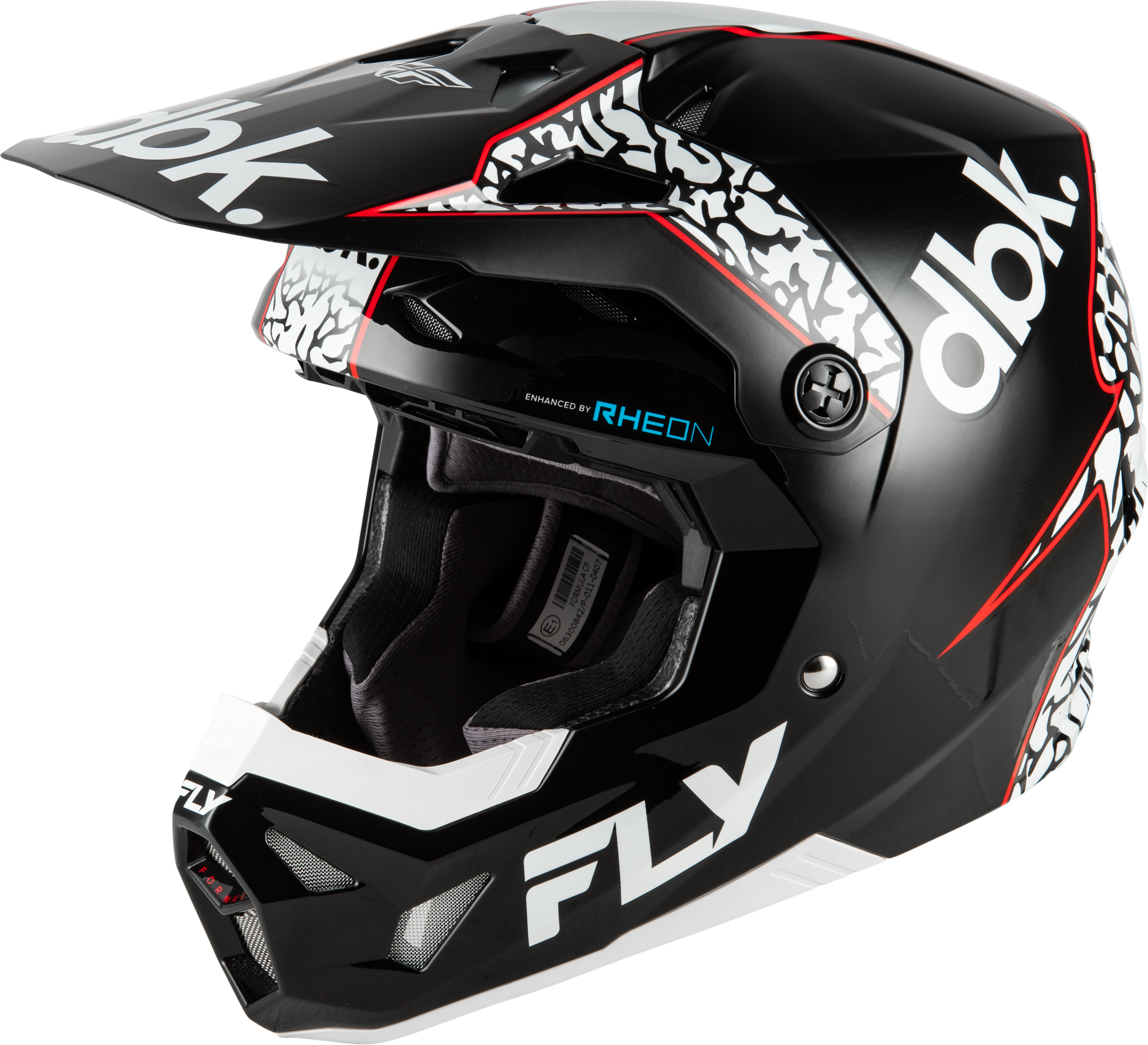 FORMULA CP DBK HELMET BLACK/WHITE/RED XS