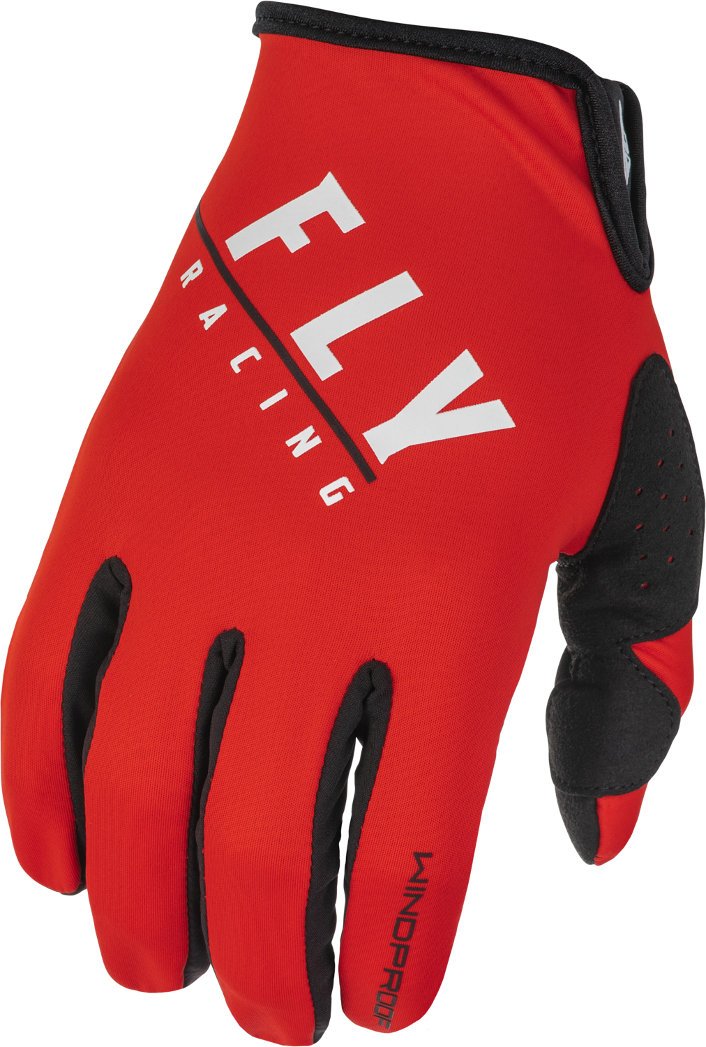 WINDPROOF GLOVES BLACK/RED SZ 13