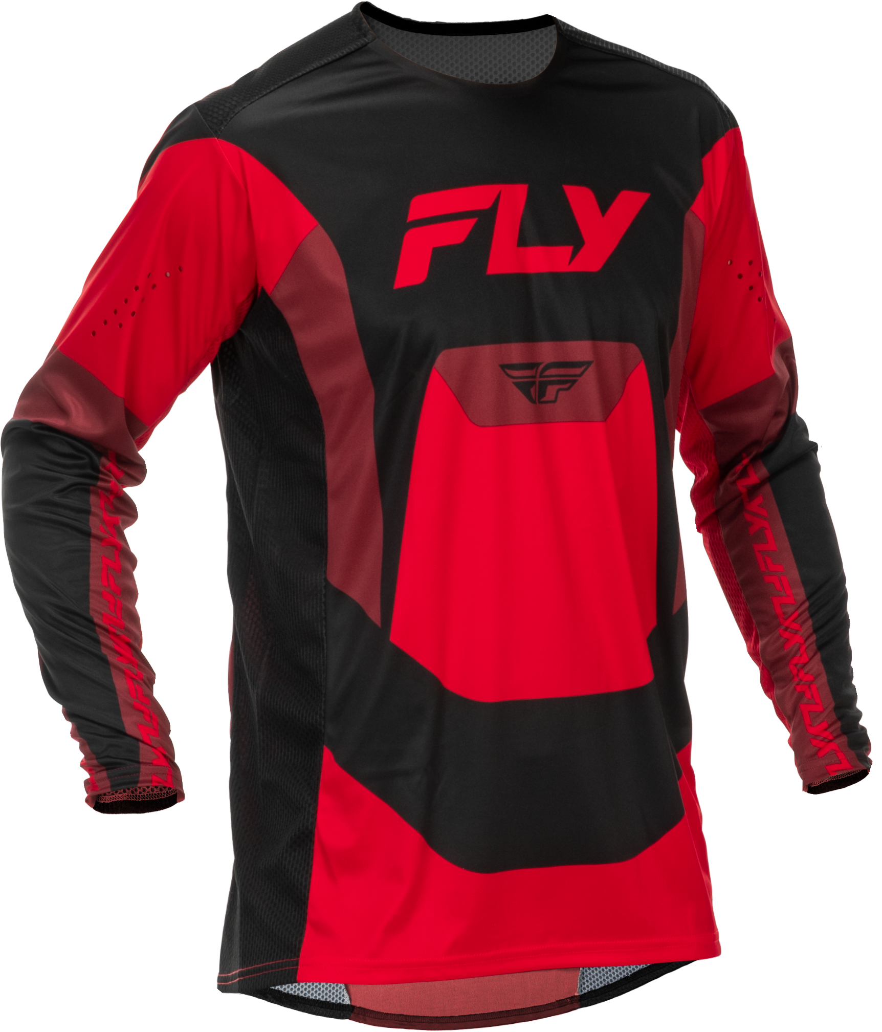 LITE JERSEY BLACK/RED 2X