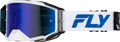 ZONE PRO GOGGLE WHITE/BLUE W/ DARK BLUE MIRROR/SMOKE LENS
