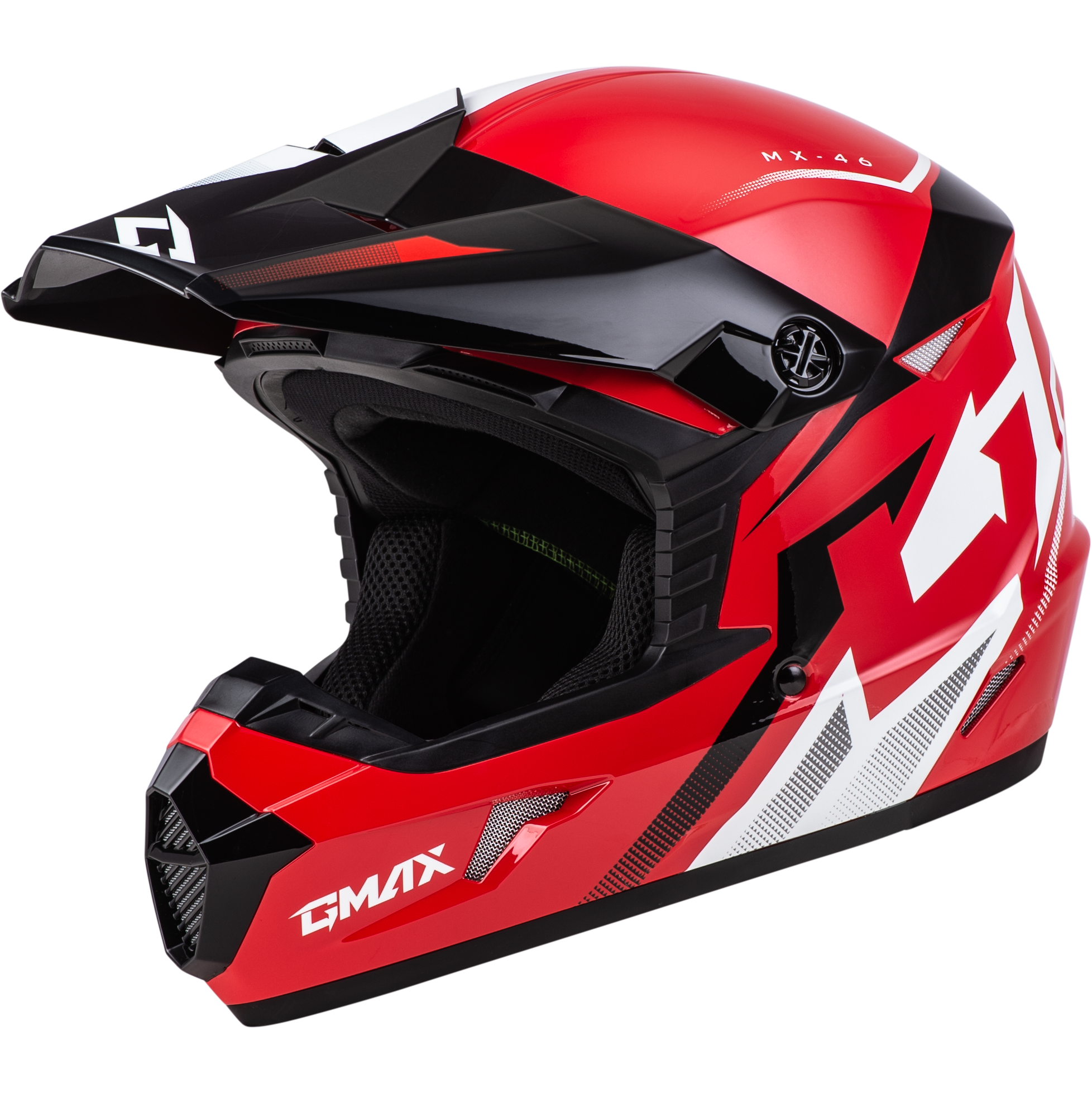 MX-46 COMPOUND HELMET RED/BLACK/WHITE XS