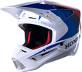 HONDA S-M5 HELMET WHITE/BLUE/RED GLOSSY XS