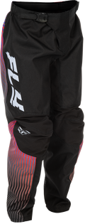 YOUTH F-16 PANTS BLACK/RED/PURPLE SZ 26
