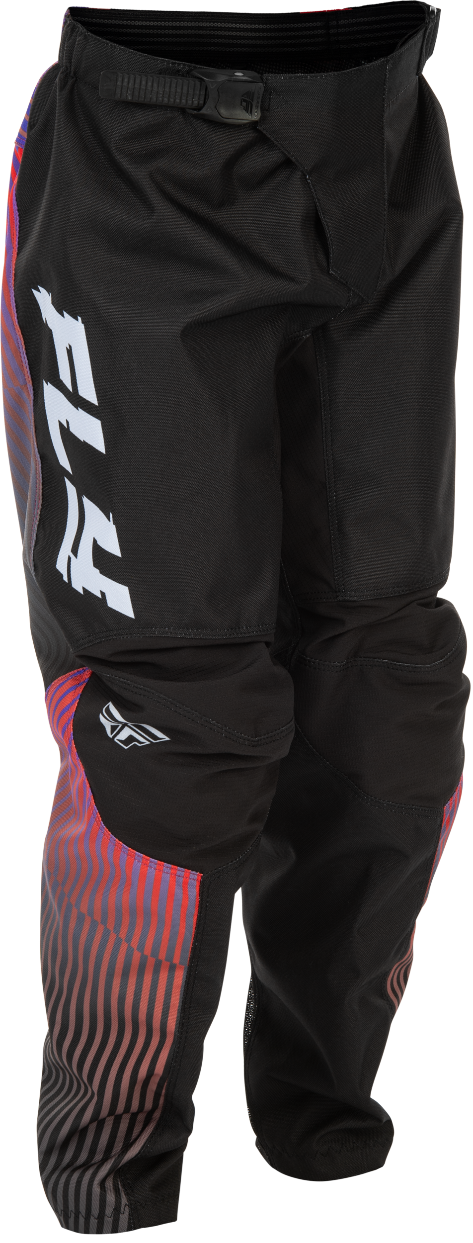 YOUTH F-16 PANTS BLACK/RED/PURPLE SZ 26