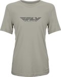 WOMEN'S FLY ORIGIN CORP TEE STONE HEATHER 2X