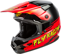 YOUTH KINETIC SURGE HELMET BLACK/RED/YELLOW YL