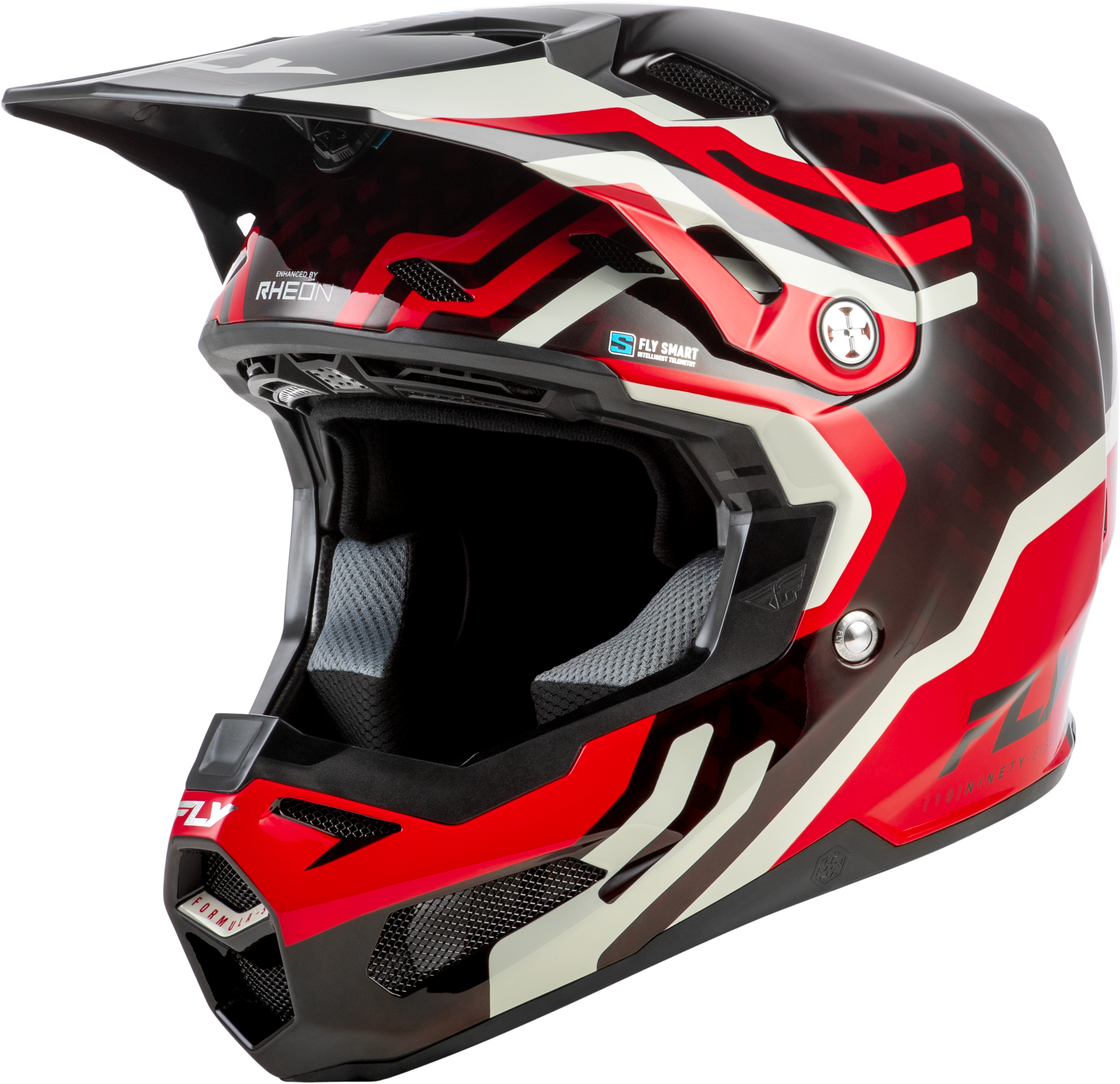 YTH FORMULA S CARBON BYTE HLMT RED CARBON/RED/GREY YL
