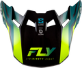 FORMULA S CARBON BYTE VISOR BLACK CARBON/TEAL/LIME YL/SM